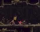 An image showing the Penitent One and an enemy in Blasphemous 2.