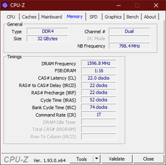 CPU-Z Memory