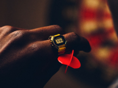 The Casio CRW-001G-9JR gold ring watch, pictured. (Image source: Casio)