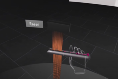 Dyson Demo VR allows you to test out its hair styling tools and its latest vacuum cleaner. (Image source: Dyson)