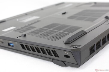 More ventilation than on most other midrange gaming laptops to aid in heat dissipation