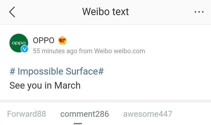 The Oppo Find X3 series will arrive in March 2021. (Image source: Weibo via MyFixGuide)