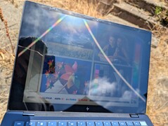 Outdoors under sunlight