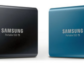 Samsung Portable SSD T5 Deep Black and Alluring Blue color options