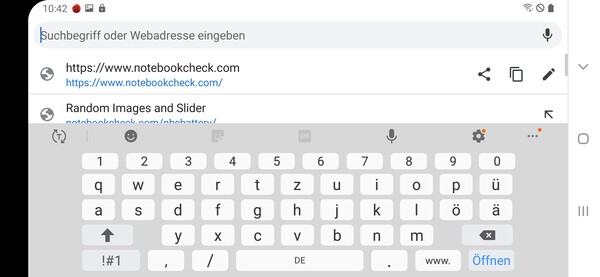 Keyboard landscape mode