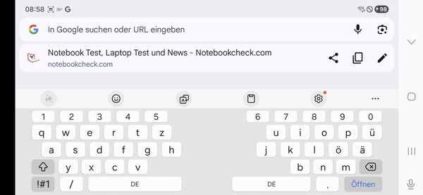Keyboard landscape