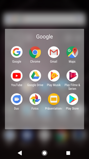 A selection of Google Apps are preinstalled.