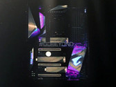 The teaser features just a flash of Gigabyte's upcoming premium motherboard. (Source: VideoCardz)