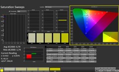 CalMAN: Color saturation (calibrated)