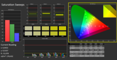 CalMAN - Color saturation (calibrated)