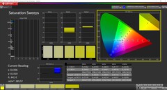 CalMAN saturation calibrated (target color space P3)