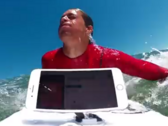 Do you really want to strap a $1000 smartphone on your surfboard? He did it!