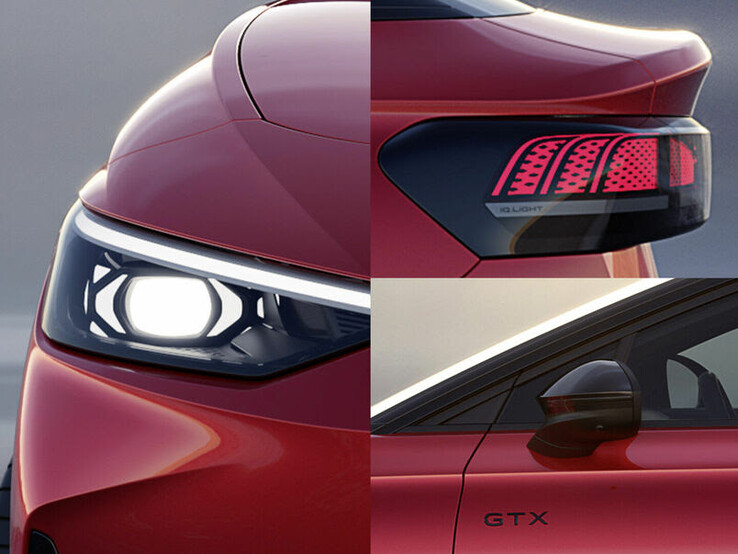 The world's first few official glimpses of the ID.7 GTX. (Source: Volkswagen)