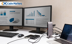 The Cable Matters Dual-Input USB-C Docking Station with Dual HDMI for 4K. (Source: Cable Matters)