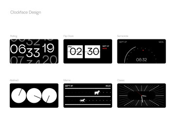 There are different clock faces to choose from.