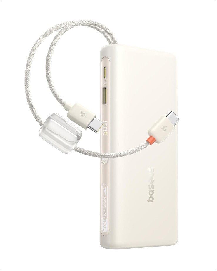 The Baseus EnerFill FC41 100W 20000mAh Power Bank. (Image source: Baseus)