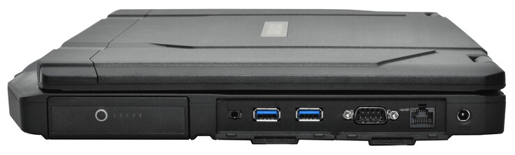 Battery, 3.5 mm Headset, 2 x USB-A 3.1 Gen 2, RS-232, RJ45 LAN