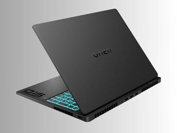 HP Omen Max 16 gaming laptop back side at angle (Image source: HP)