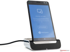 HP Elite x3 with table docking station