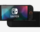 Leaked Nintendo Switch 2 renders reveal a much larger display than its predecessor's. (Image source: 91Mobiles & OnLeaks)