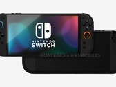 Leaked Nintendo Switch 2 renders reveal a much larger display than its predecessor's. (Image source: 91Mobiles & OnLeaks)