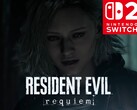 Resident Evil Requiem Switch 2 banner is shown (Image source: Nintendo of America YouTube with edits)