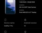 OnePlus 7 Pro running OxygenOS based on Android 10 - About Screen.