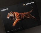Seiko Prospex India Limited Edition packaging featuring a leaping tiger illustration across black presentation boxes.