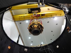 The Smile spacecraft during testing (Image source: ESA-M.Roos; cropped)