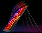 The V16H has a launch discount price of $79.99. Pictured: A promo picture showing the adjustable stand of the portable monitor.