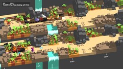 Railroad track building in Unrailed! (Image source: Steam)