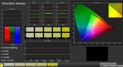 CalMAN: color saturation (calibrated)