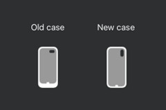 The new iPhone &#039;battery case&#039;, in comparison to a previous model. (Source: 9to5Mac)