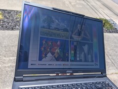 Outdoors under sunlight