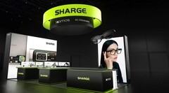 Sharge's CES 2025 booth. (Image source: Sharge)
