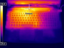 Topside under full load (Optris PI 640)