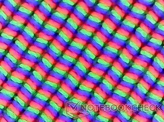 Subpixel matrix with matte coating