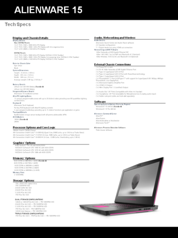 Alienware 15 R4 MLK (Source: Dell)