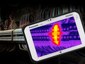 The Panasonic ToughPad HZ-M1 has an integrated FLIR thermal camera to simplify field assessments. (Source: Panasonic)