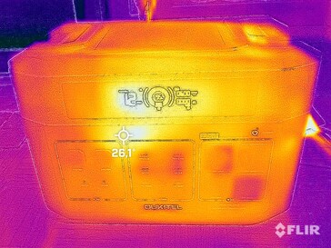 The device gets slightly warmer during AC fast charging...