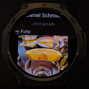 Photos are displayed on the T-Rex 3.