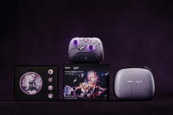 The 8BitDo Ultimate 2 Wireless Controller (Honkai: Star Rail - Evernight) comes with free gifts in the box. (Image source: 8BitDo)