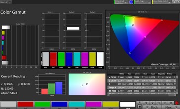 CalMAN sRGB color space