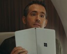 Ryan Reynolds with the Surface Neo. (Image source: Netflix via @tomwarren)