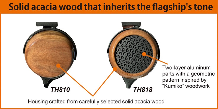 The Fostex TH810 and TH818 come with acacia wood housings.