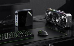 The NucBox M7 and NucBox M7 Pro are GMKTec&#039;s latest AMD-based mini PC offerings. (Image source: GMKTec)