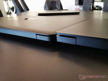 The lid and hinges of the 2018 model (right) are also thicker than last year's version (left)