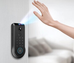 The Lockin Veno smart lock series uses palm vein recognition to unlock doors. (Image source: Lockin)