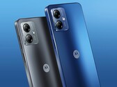 Motorola offers the Moto G14 in two colour options. (Image source: Motorola)