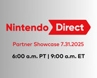 Nintendo Direct Partner Showcase banner is shown (Image source: Nintendo of America X account with edits)